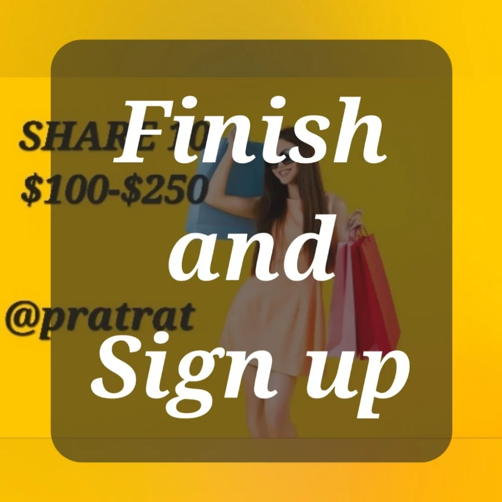 Sign Up Tue 8/11🛍$100-$250🛍Share 5 - Picture 2 of 4